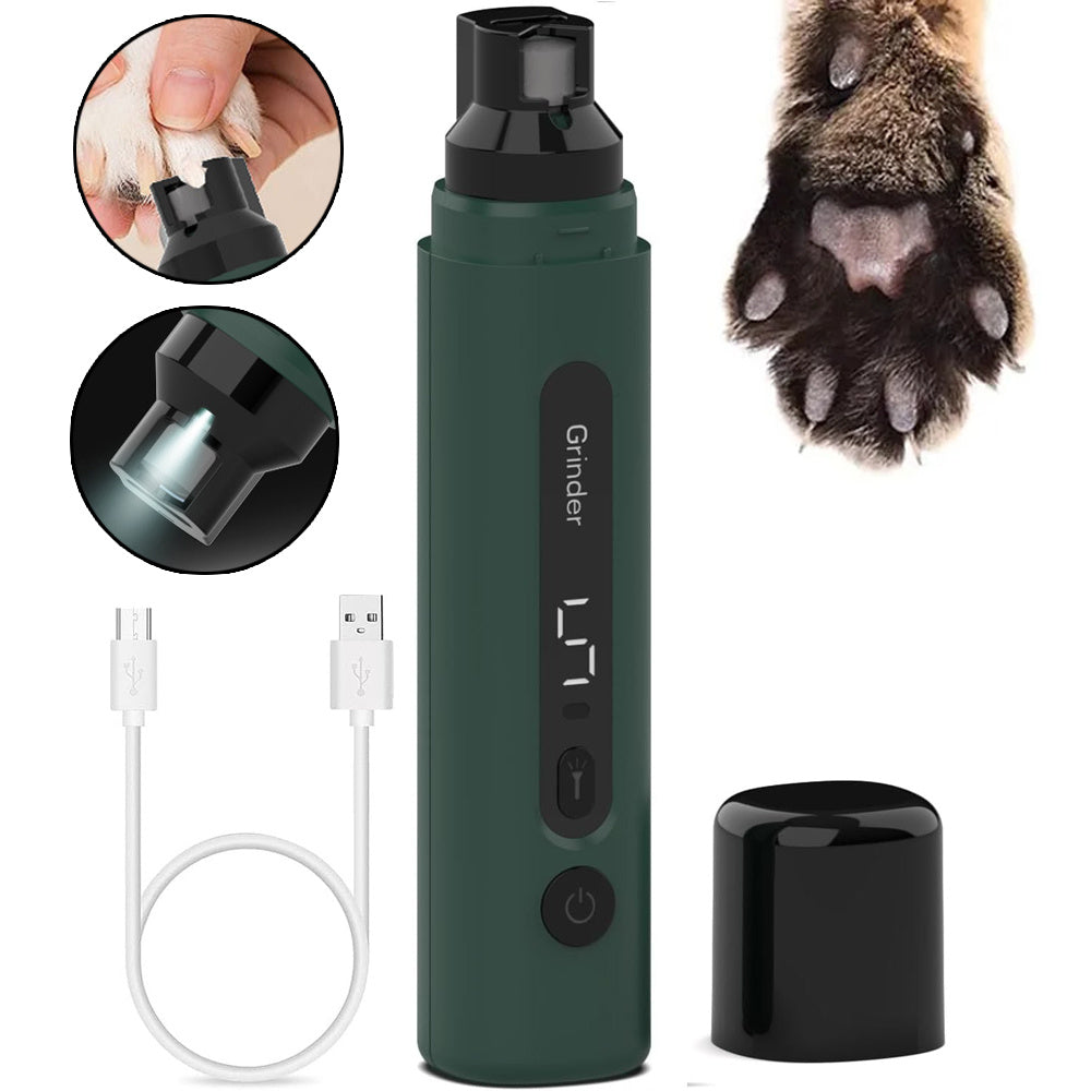 Dog Nail Grinder – Electric Pet Nail Trimmer for Dogs & Cats, Quiet & Rechargeable