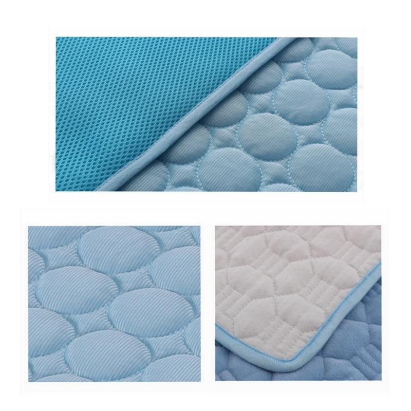 Pet Cooling Bed – Ice Silk Summer Mat for Dogs & Cats
