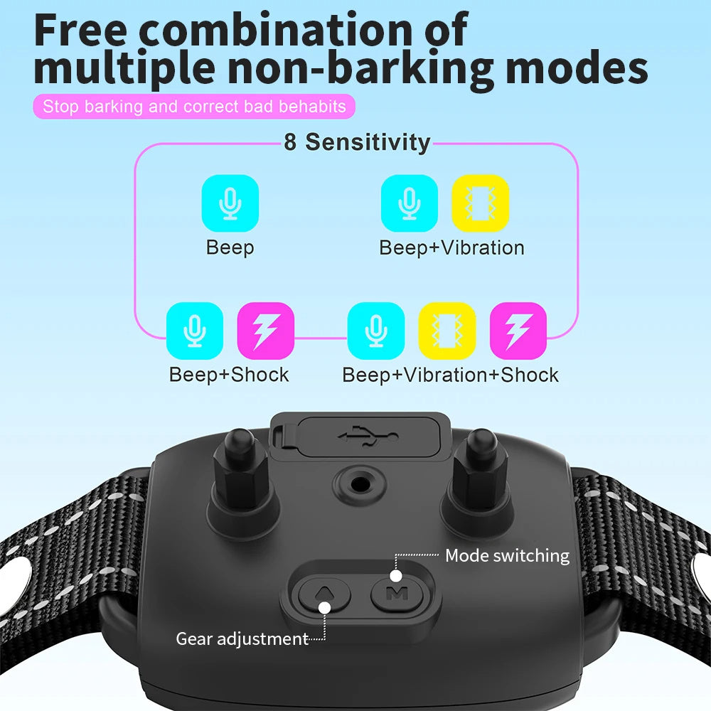 Smart Anti-Bark Collar – Gentle, Effective, Waterproof Solution