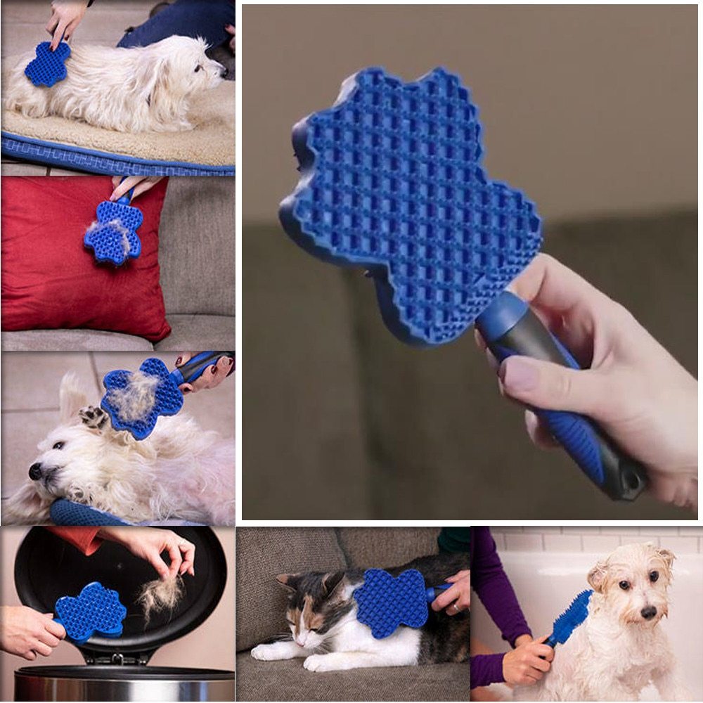 Gentle Pet Hair Remover Brush for Easy Grooming