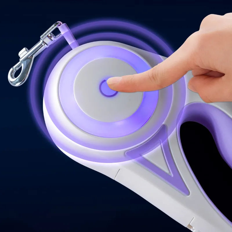 Retractable Dog Leash and Collar Combo: