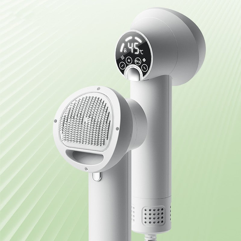 Smart Pet Hair Dryer with Comb – Silent Dog & Cat Grooming Tool