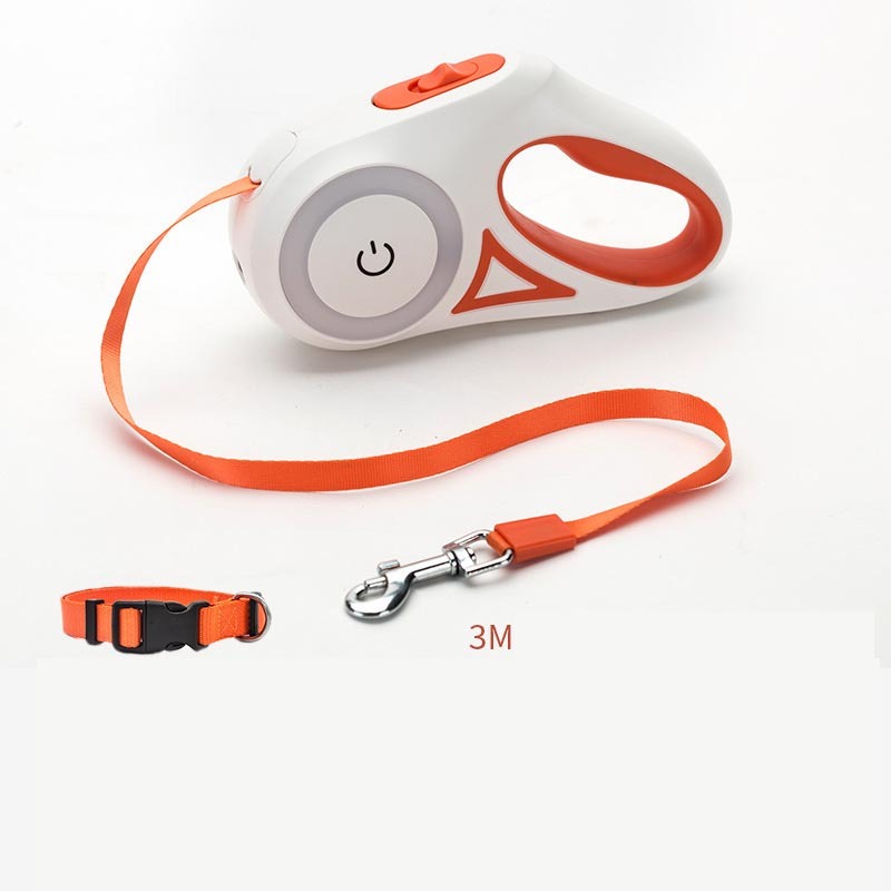 Retractable Dog Leash and Collar Combo: