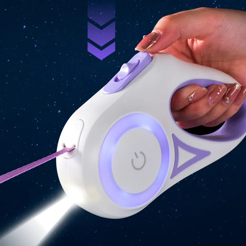 Retractable Dog Leash and Collar Combo: