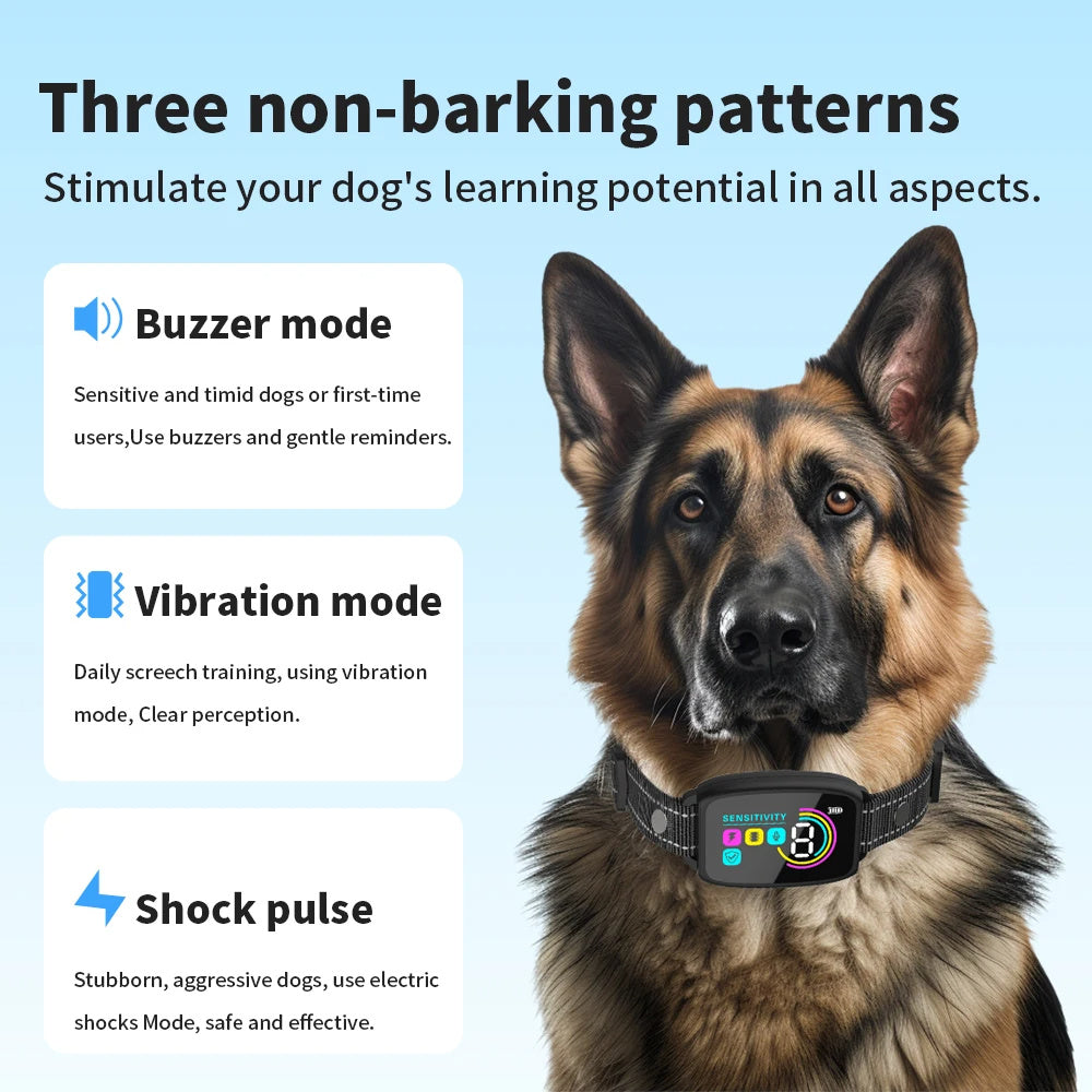 Smart Anti-Bark Collar – Gentle, Effective, Waterproof Solution
